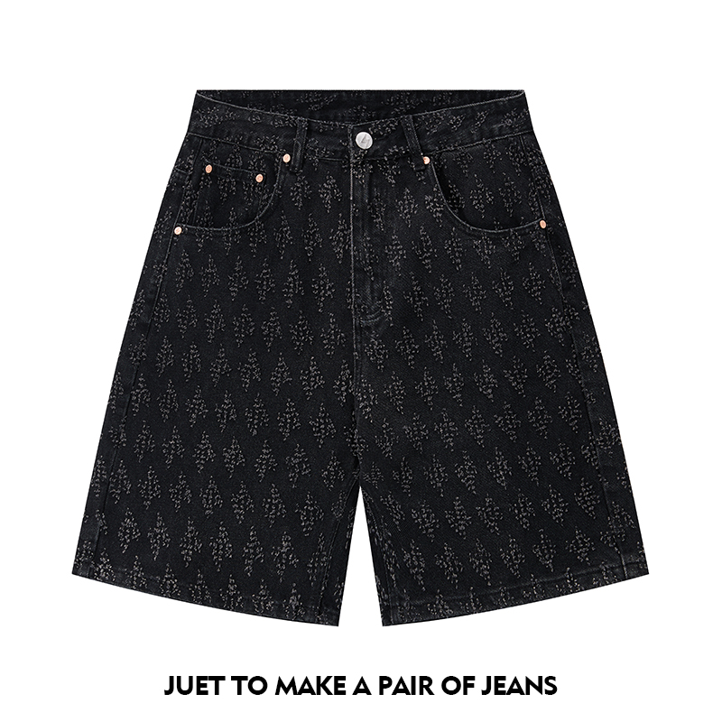 Mens Fashion Combination - Ummer Herren-Jeansshorts kombinieren klassische und modische,