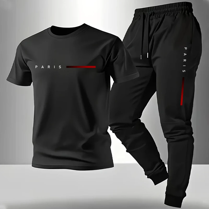 Men'S Fashion Looks - 2026 Neu eingetroffen: Herren-Trainingsanzug – T-Shirt
