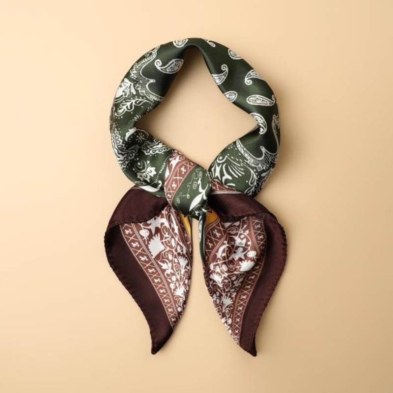 Men'S Fashion Head Scarf - Quadratischer Wickel mit Paisley-Aufdruck, stilvoller, weicher
