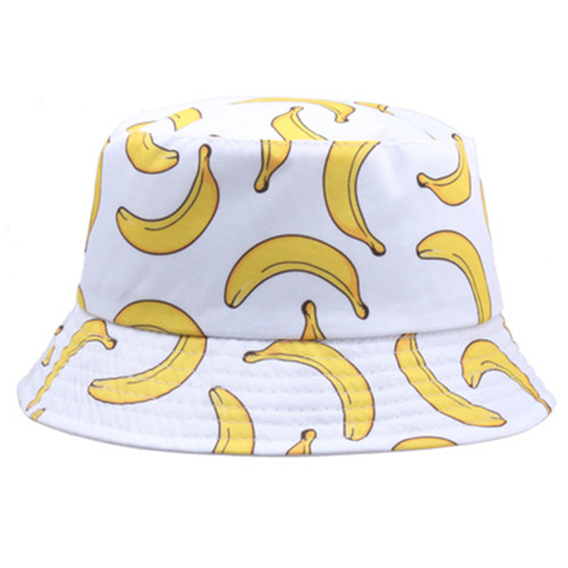 Mens Fashion Bucket Hat - Sommer Frühling Dünne Schatten Banana Druck