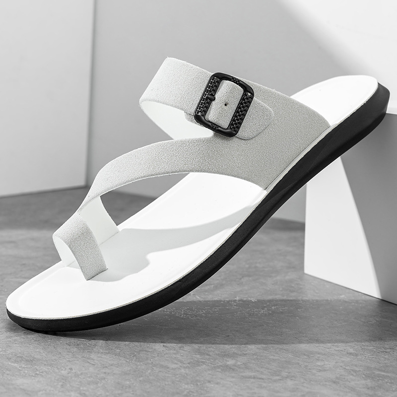 Men'S Fashion For 45 Years Old - 2026 Neue Sommer Handgefertigte Leder-Slipper Trendige