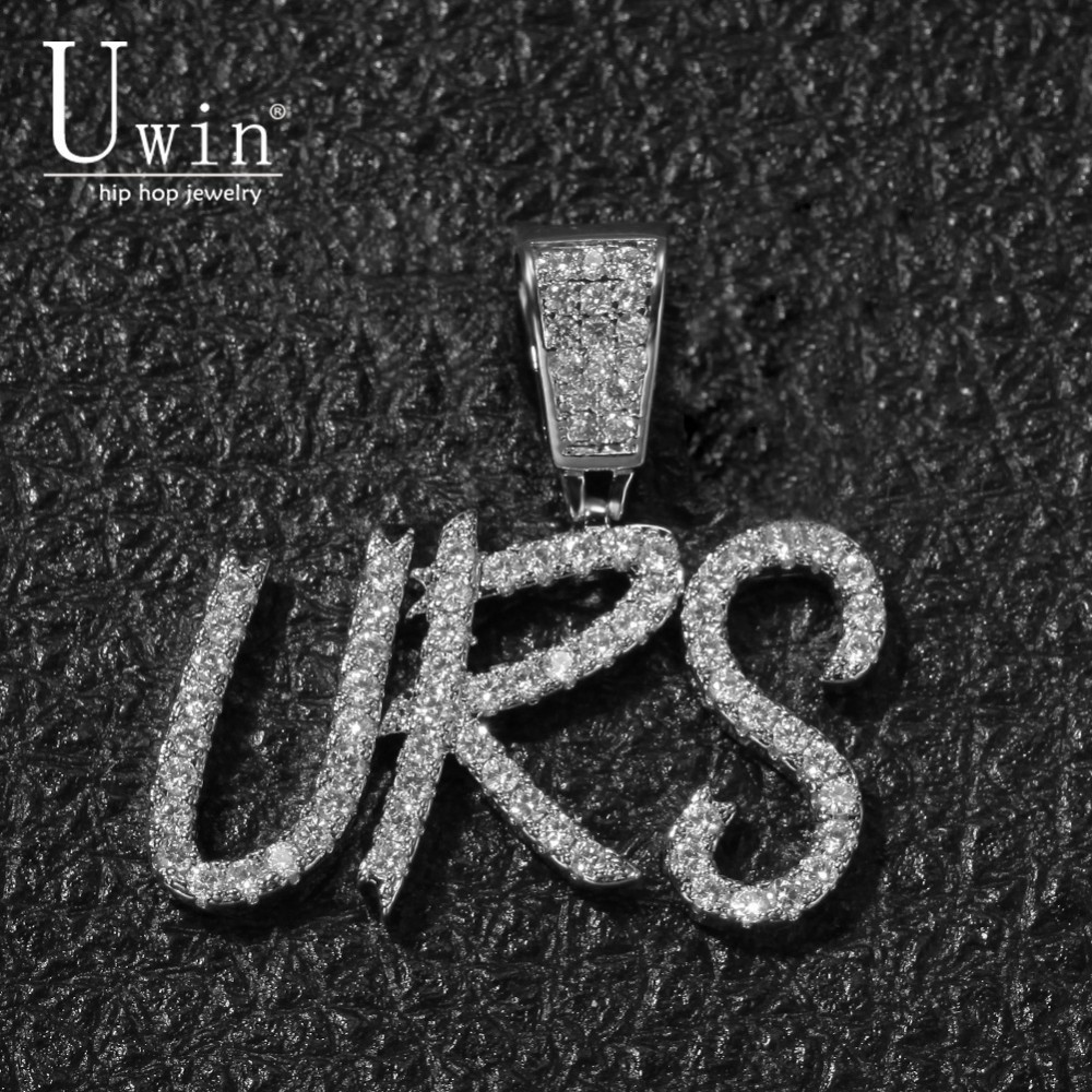 Mens Fashion Combination - UWIN Name Pinsel Schrift Halskette Anpassen