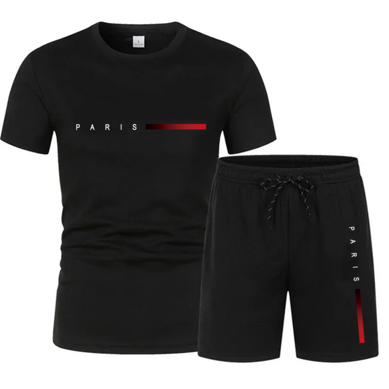 Men'S Fashion For Summer 2026 - Herren Freizeit-Sportset, Frühling-Sommer 2026, T-Shirt und