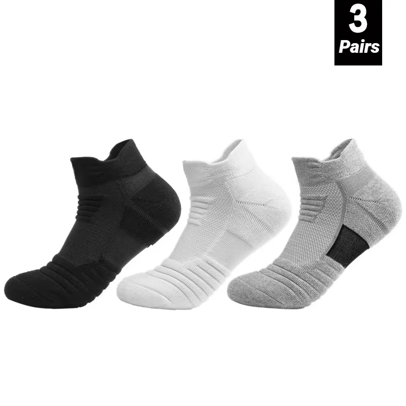 Socks Ankle Men - 3 Paar Rutschfeste Fußballsocken für Herren,