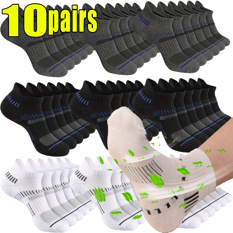 Socks Ankle Men - 1-10pairs Atmungsaktive Mesh Männer Socken Baumwolle
