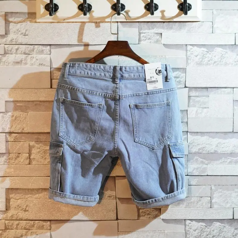 Men'S Fashion With Baggy Jeans - Lose gerade kurze Jeanshose für Herren,