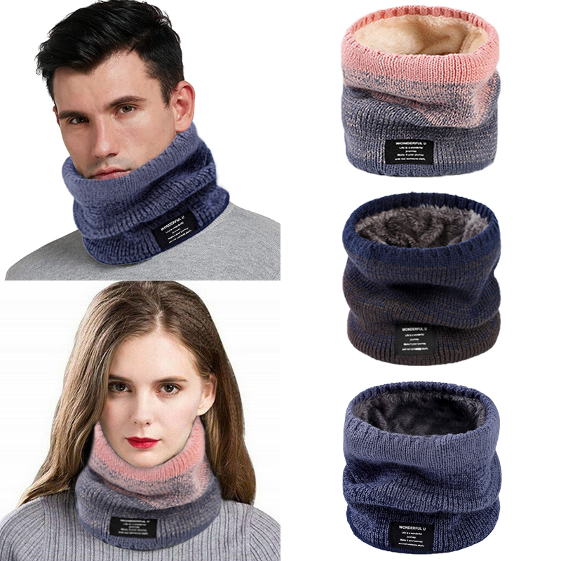 Men'S Fashion Head Scarf - Winter Frauen männer Gestrickte Gradienten Kopf