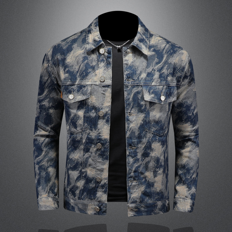 Mens Fashion Denim Jacket - 2025, Frühling, Vintage-Jeansjacke für Herren, modisch,