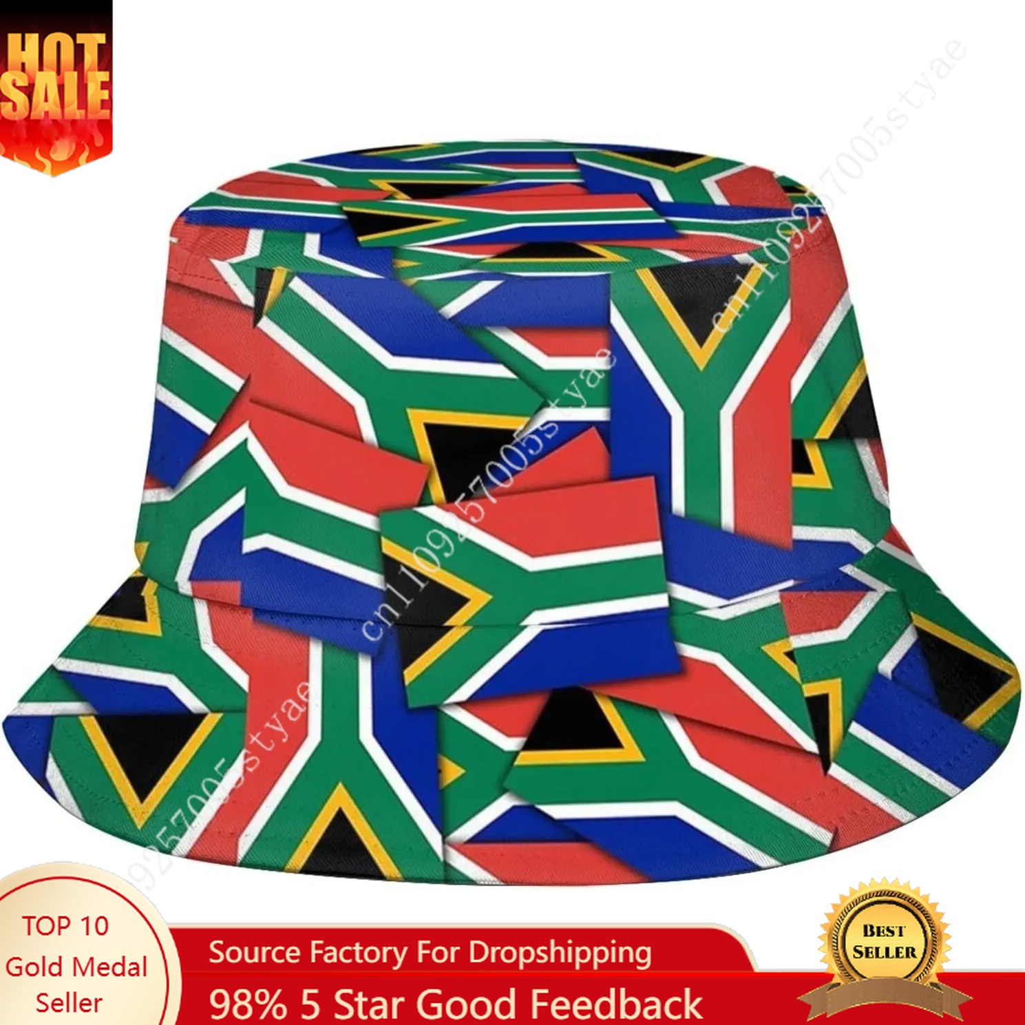 Mens Fashion Bucket Hat - Südafrika Flagge Eimer Hut Männer Frauen