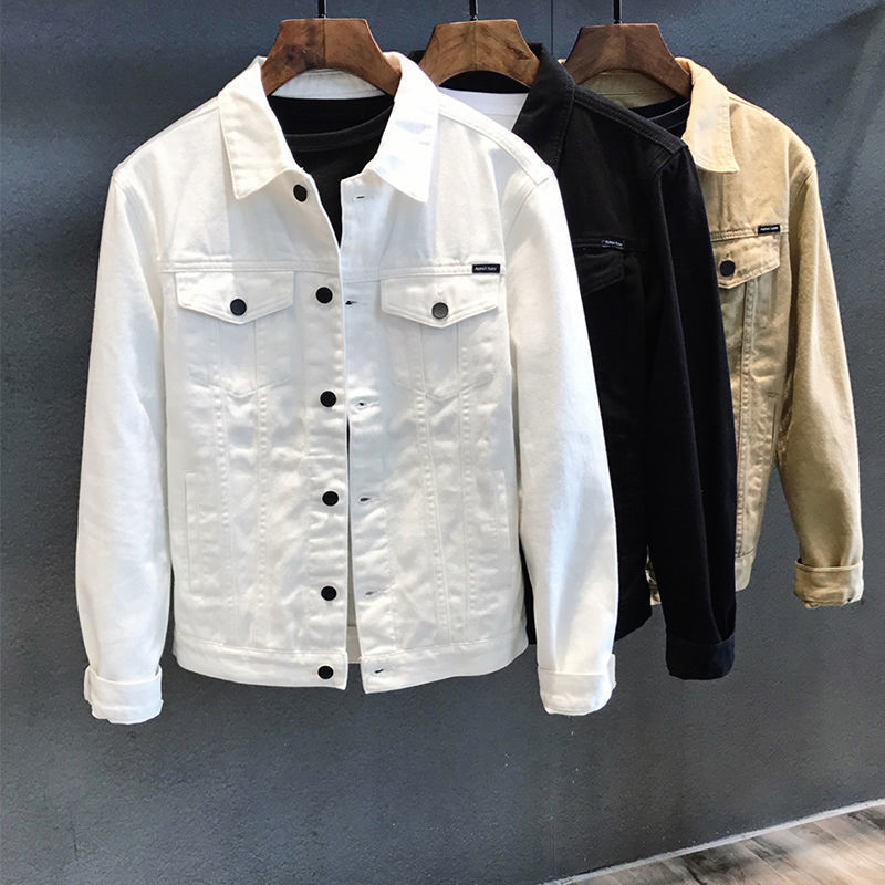 Mens Fashion Denim Jacket - Frühling Herbst männer Denim Jacke Einreiher