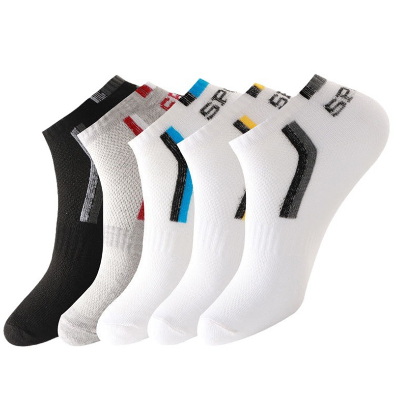 Socks Ankle Men - 1 Paar Herren-Knöchelsocken aus Baumwolle, Schwarz,