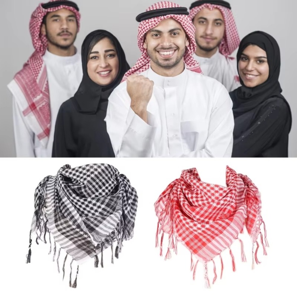 Men'S Fashion Head Scarf - Arabischer Schal Großer Arabischer Shemagh Kopftuch