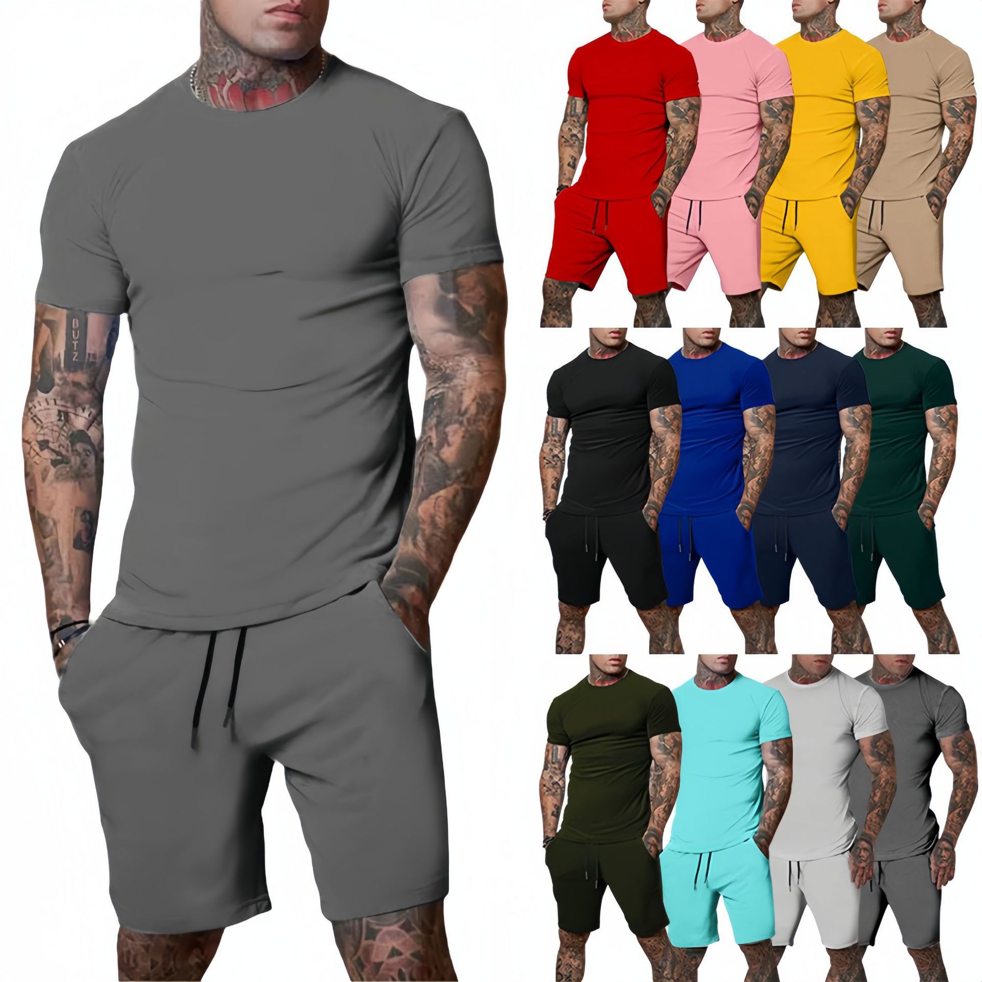 Men'S Fashion Looks - Modischer und Lässiger Sommer-Outdoor-Sportanzug für Herren: