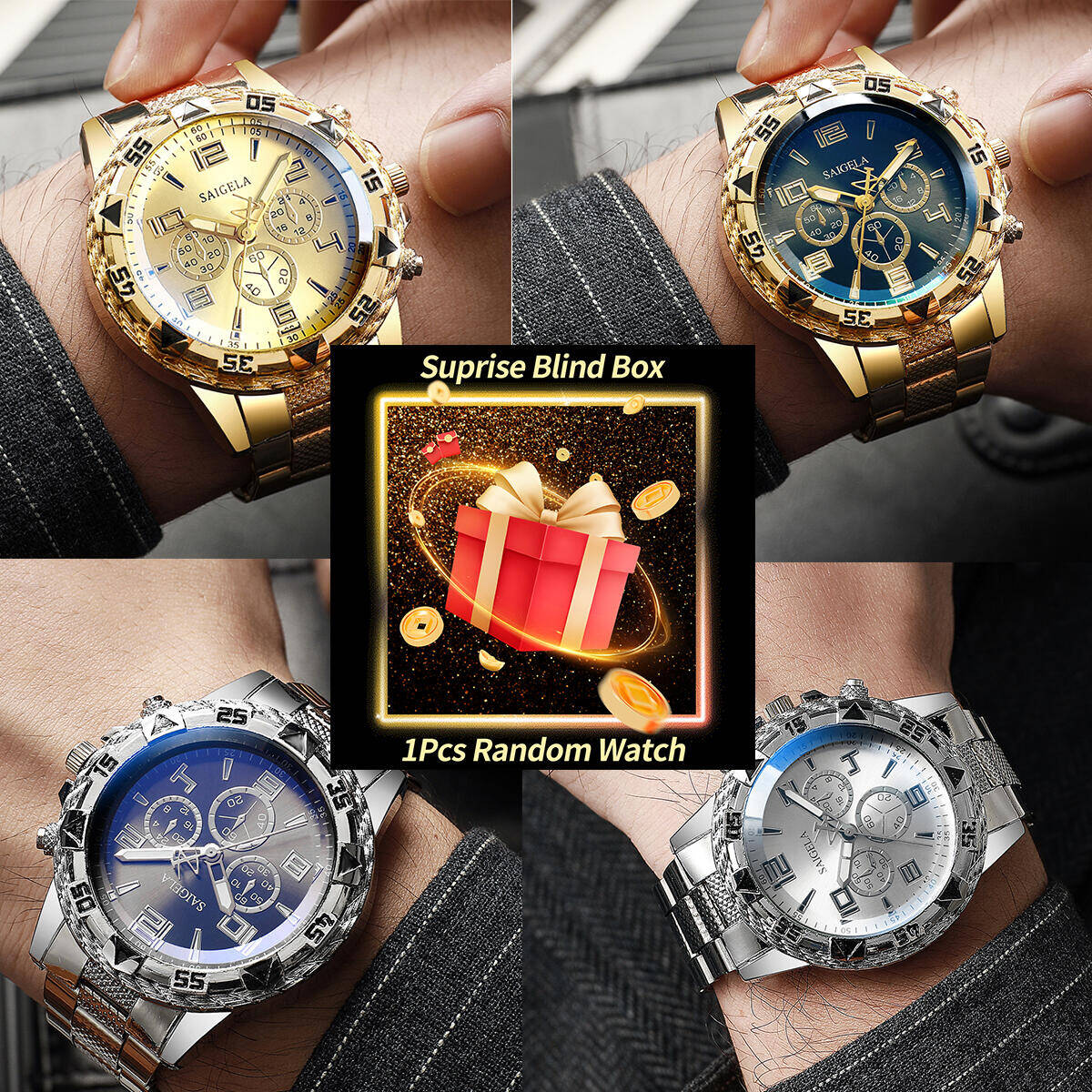 Mens Fashion Blog - 1PC Überraschung Mystery Uhr Blind Box-Männer