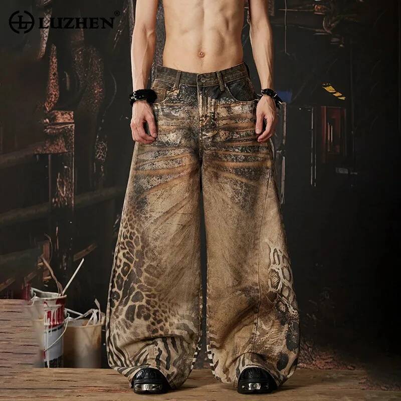 Men'S Fashion With Baggy Jeans - LUZHEN 2026 Neue Original Y2K-Style Baggy