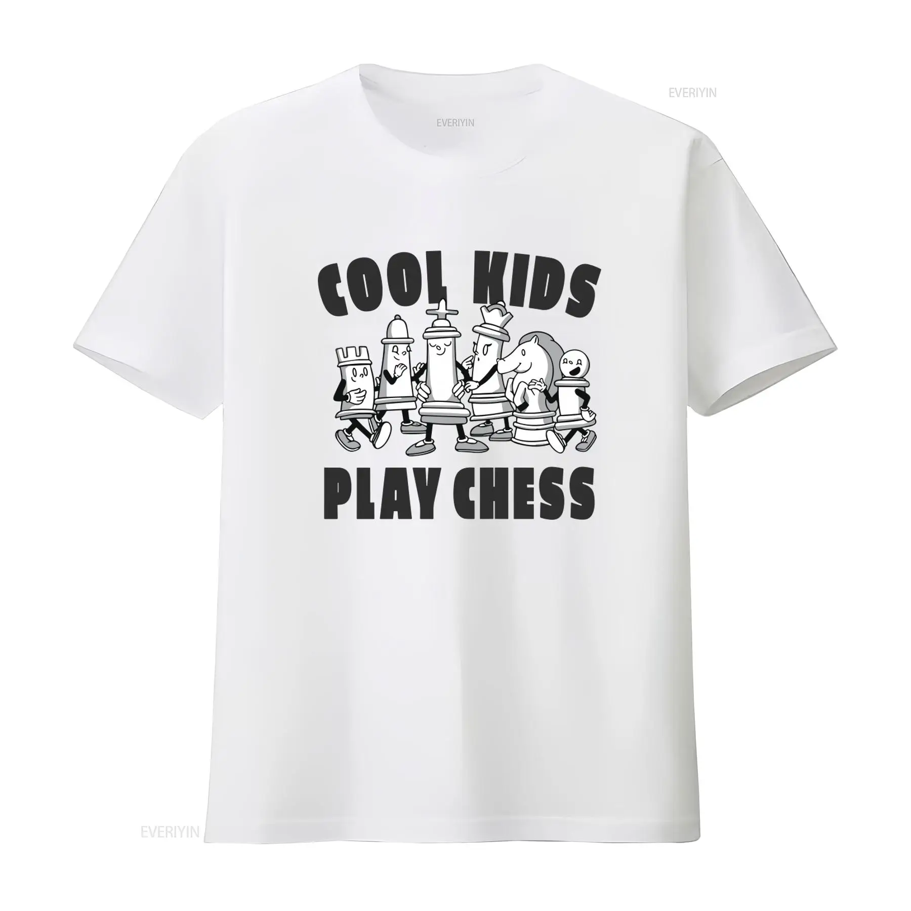 Men Fashion Kids - Cooles T-Shirt für Kinder mit Schachmotiv,