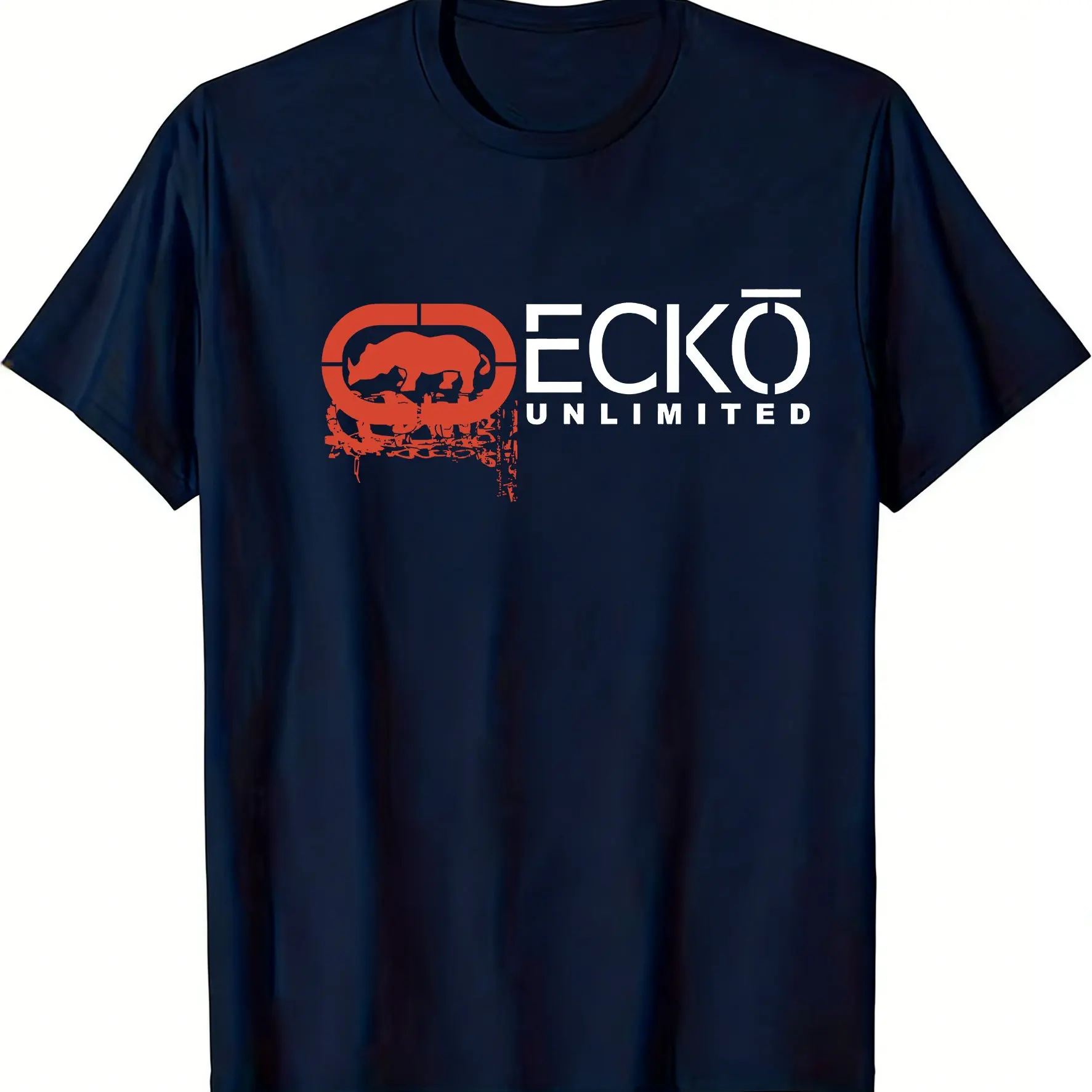 Mens Fashion Combination - Herren Ecko Distressed Grunge Split Oval