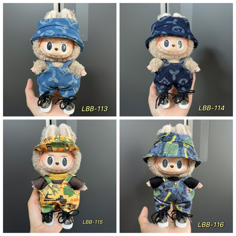 Mens Fashion Combination - Vintage-bedruckte Mütze und Overall-Kombination mit breiter