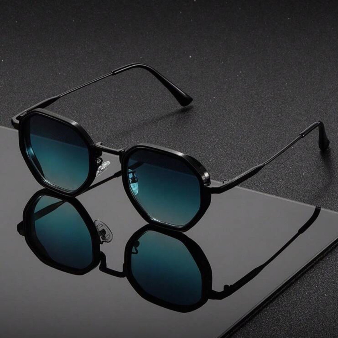 Men'S Fashion Old Money - 1 Paar Unisex-Sonnenbrillen aus rundem Metall,