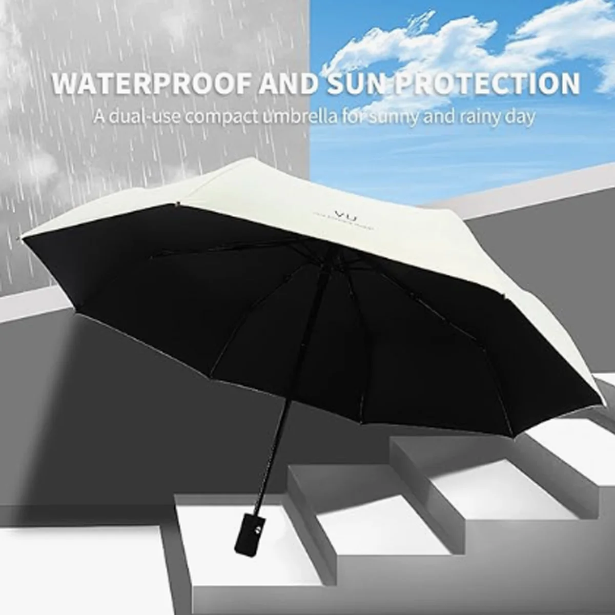 Mini klappbarer automatischer  – Men'S Fashion Umbrella Bewertung und Preis