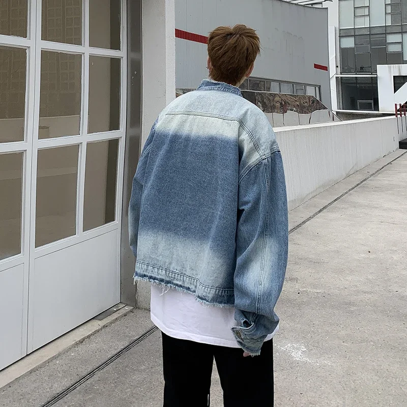 Amerikanische Retro Hip-Hop Ra – Mens Fashion Denim Jacket Bewertung und Preis