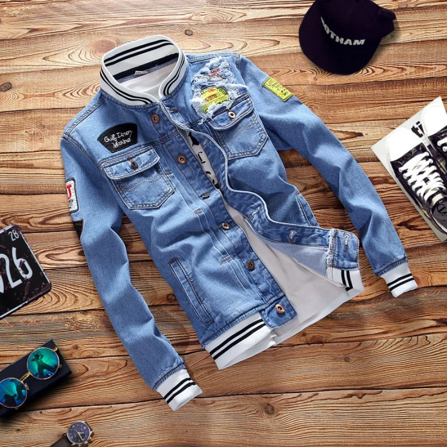 Neue 2026 männer Denim Jacken  – Mens Fashion Denim Jacket Bewertung und Preis