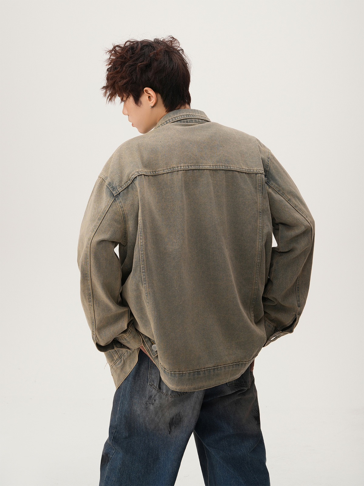 Amerikanische High-Street-Jean – Mens Fashion Denim Jacket Bewertung und Preis