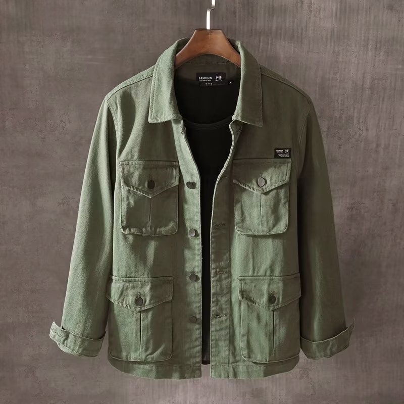 Frühling und Herbst neue Herre – Mens Fashion Denim Jacket Bewertung und Preis