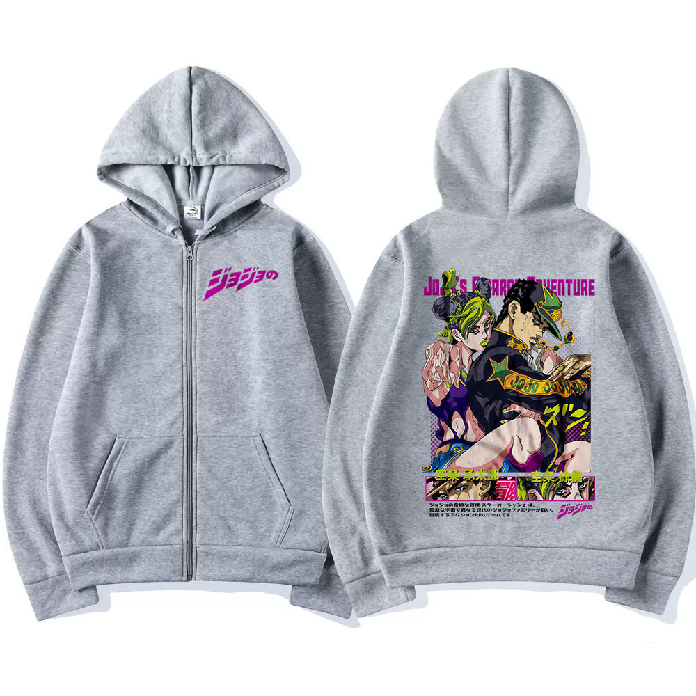 Anime Jojo Bizarre Adventure Z – Mens Fashion Zip Up Hoodies Bewertung und Preis