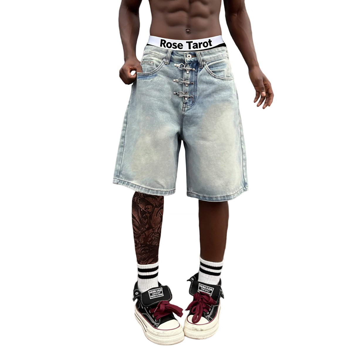 Metallschnallen-Kurze Baggy Je – Men'S Fashion With Baggy Jeans Bewertung und Preis