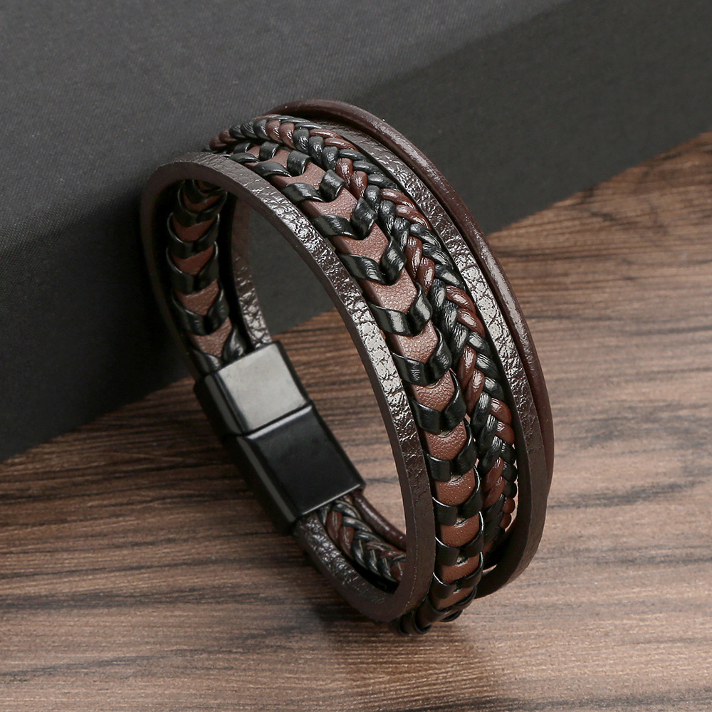 Klassisches Herren-Lederarmban – Mens Fashion Combination Bewertung und Preis