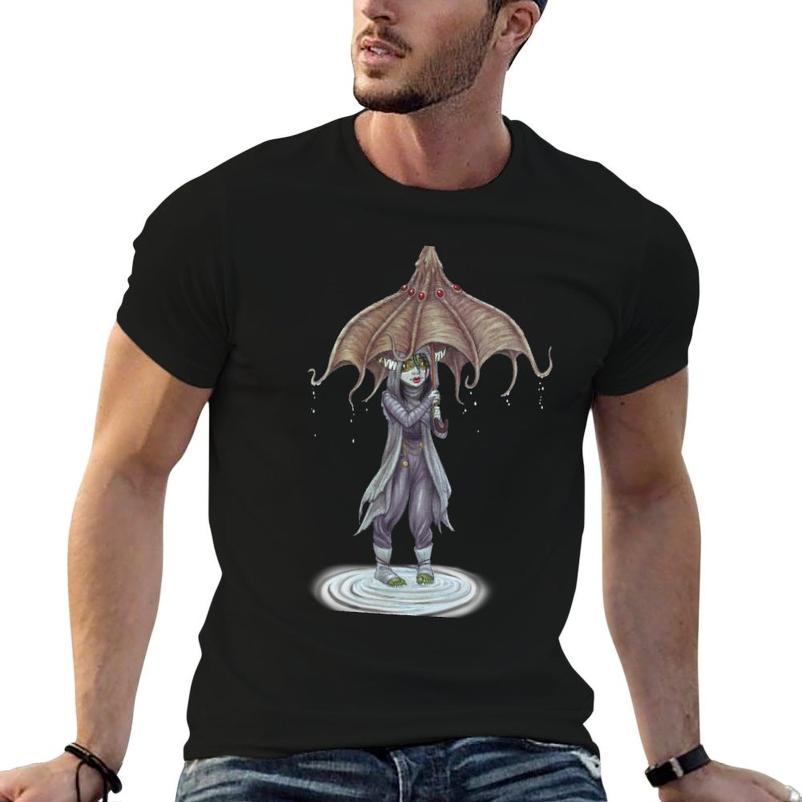 Nott n Umbrella T-Shirt Lässig – Men'S Fashion Umbrella Bewertung und Preis