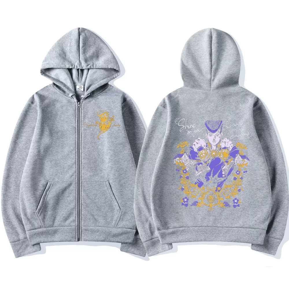 Anime Jojo Bizarre Adventure Z – Mens Fashion Zip Up Hoodies Bewertung und Preis