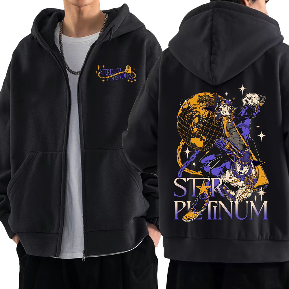 Anime Jojo Bizarre Adventure Z – Mens Fashion Zip Up Hoodies Bewertung und Preis