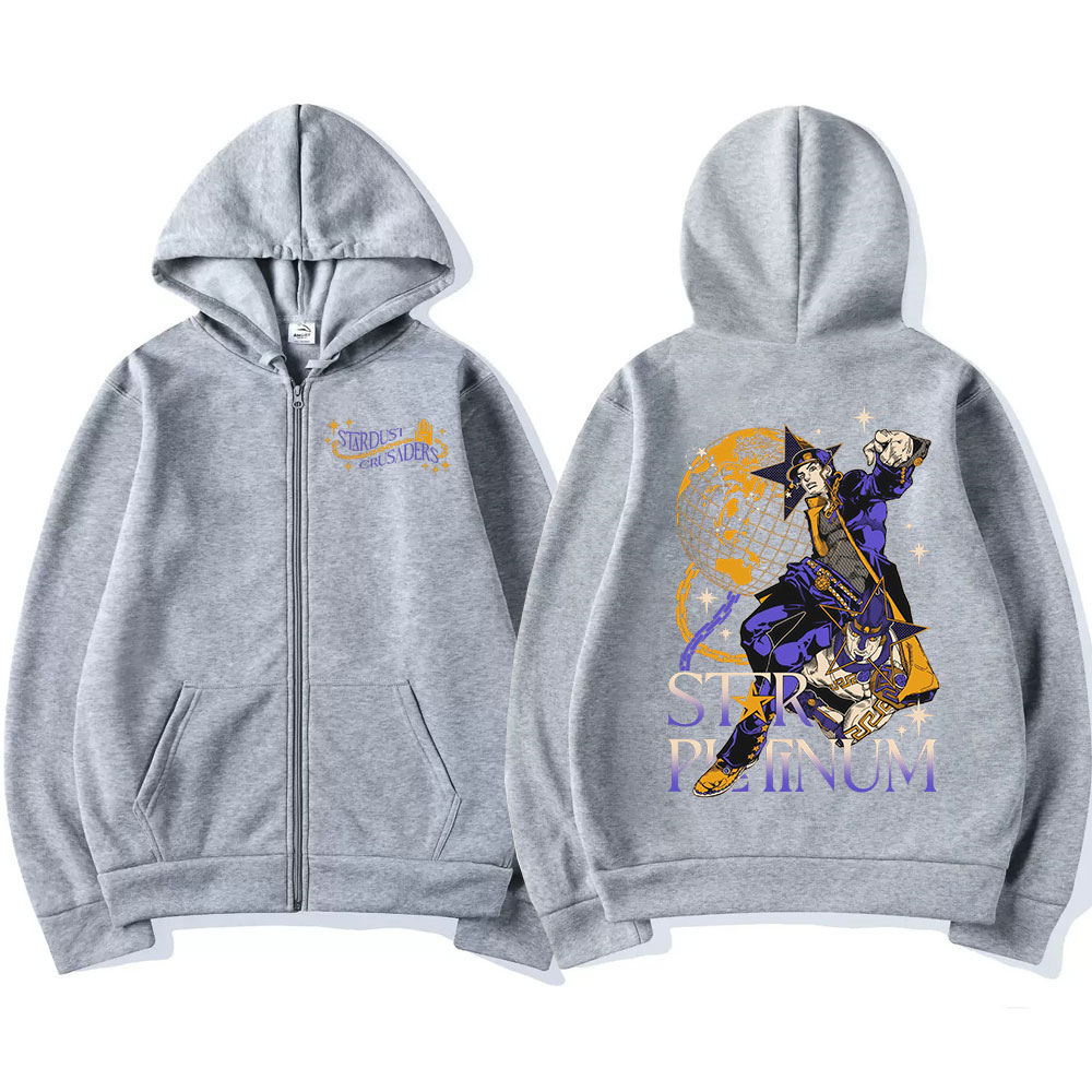 Anime Jojo Bizarre Adventure Z – Mens Fashion Zip Up Hoodies Bewertung und Preis