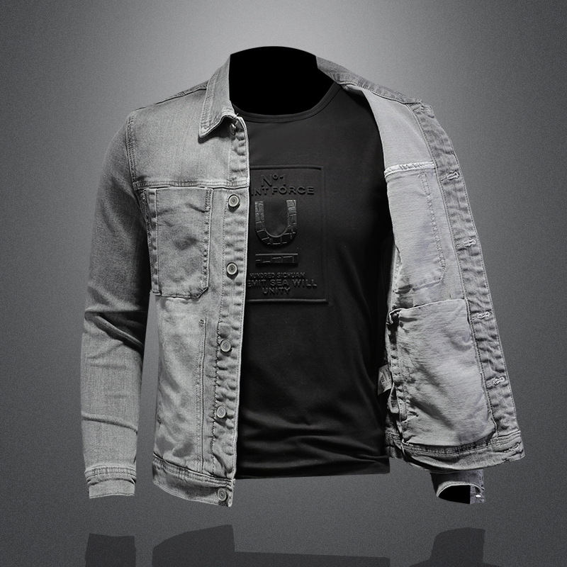 Mode Denim Jacke Männer Baumwo – Mens Fashion Denim Jacket Bewertung und Preis