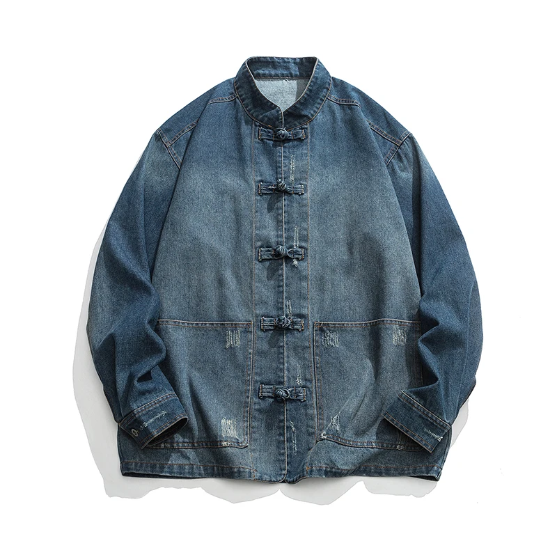 Chinesischer Stil Denim-Jacke  – Mens Fashion Denim Jacket Bewertung und Preis