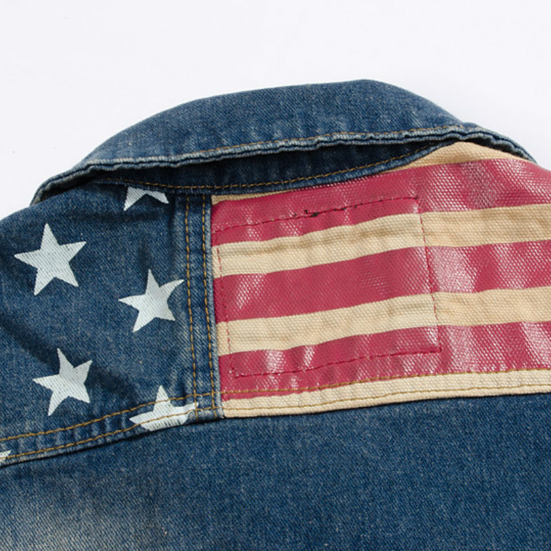 Streetwear Mode Sterne und Str – Mens Fashion Denim Jacket Bewertung und Preis