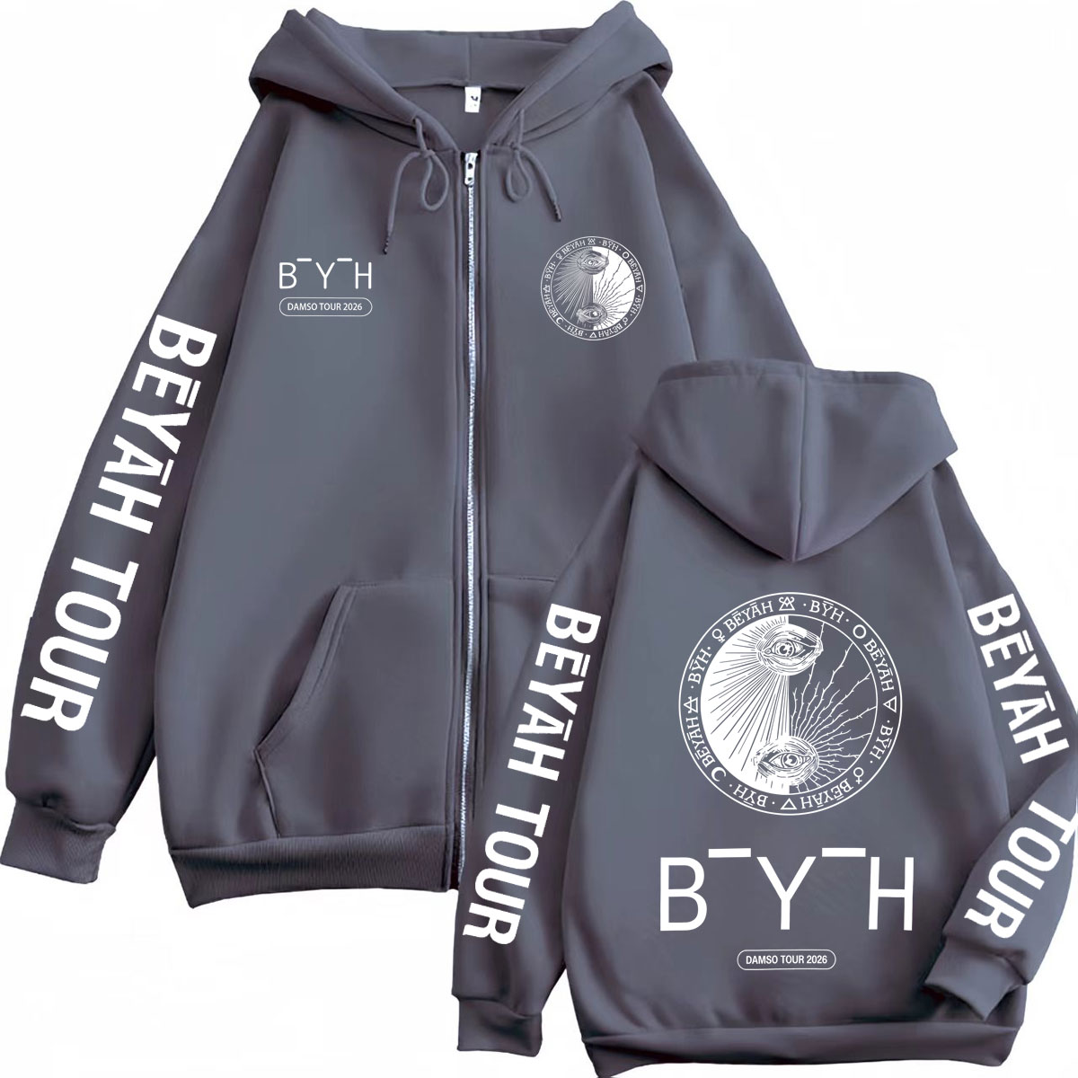 Rapper Damso Beyah Tour 2026 M – Mens Fashion Zip Up Hoodies Bewertung und Preis