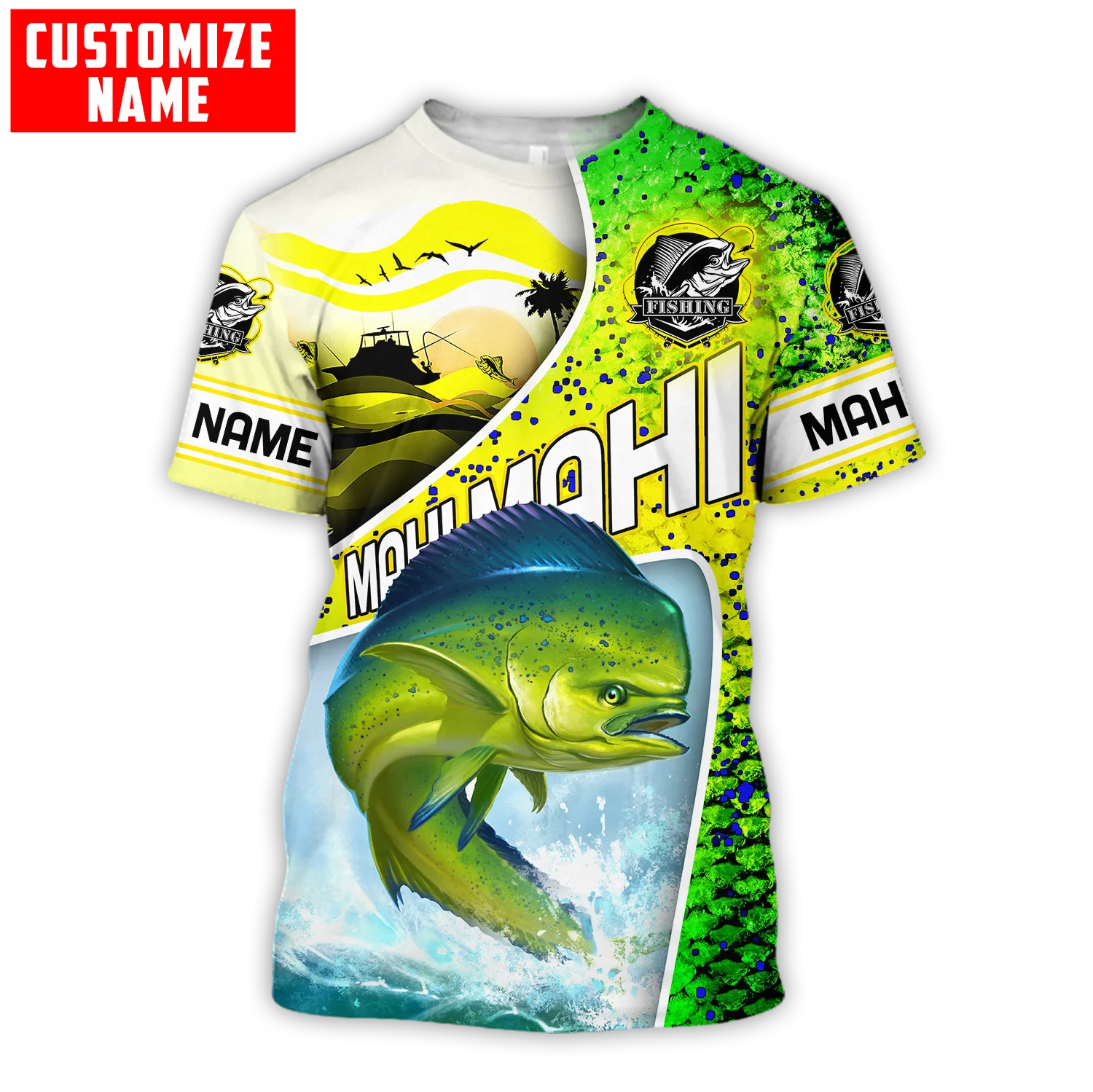 Custom name Mahi-mahi angeln w – Men'S Fashion Names Bewertung und Preis