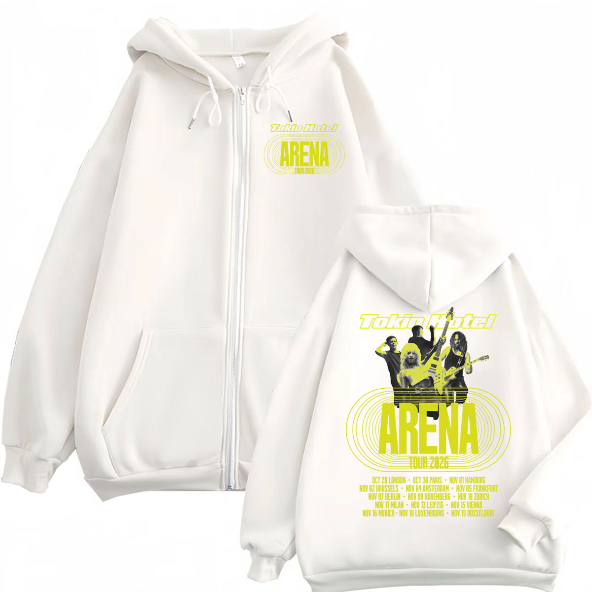 Tokio Hotel Arena Tour 2026 Ka – Mens Fashion Zip Up Hoodies Bewertung und Preis