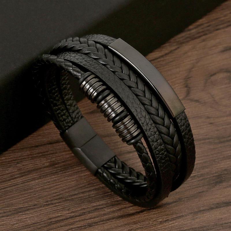 Klassische männer Leder Armban – Mens Fashion Combination Bewertung und Preis