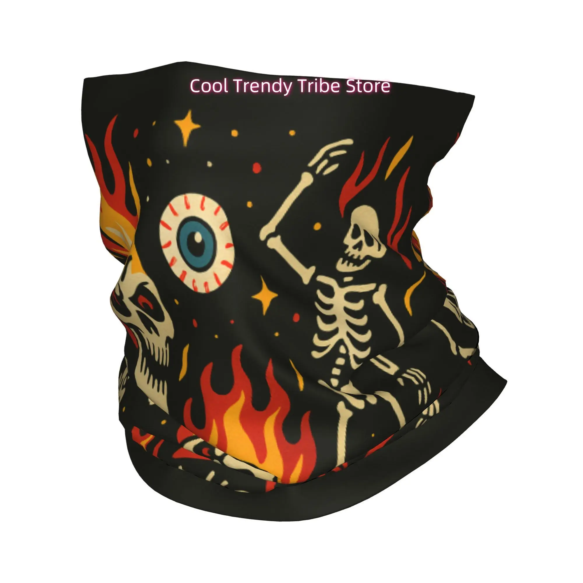 Flaming Skulls Hot Rod Vintage – Men'S Fashion Head Scarf Bewertung und Preis