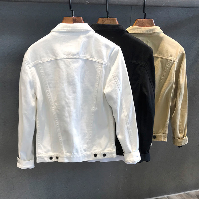 Frühling Herbst männer Denim J – Mens Fashion Denim Jacket Bewertung und Preis