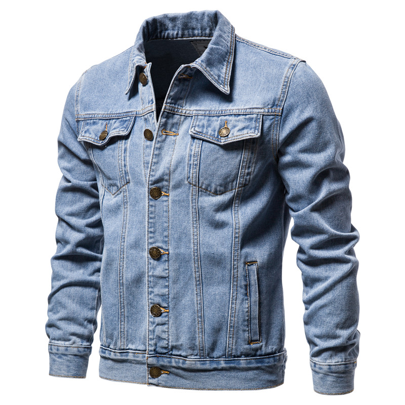 2023 herbst Männer Feste Denim – Mens Fashion Denim Jacket Bewertung und Preis