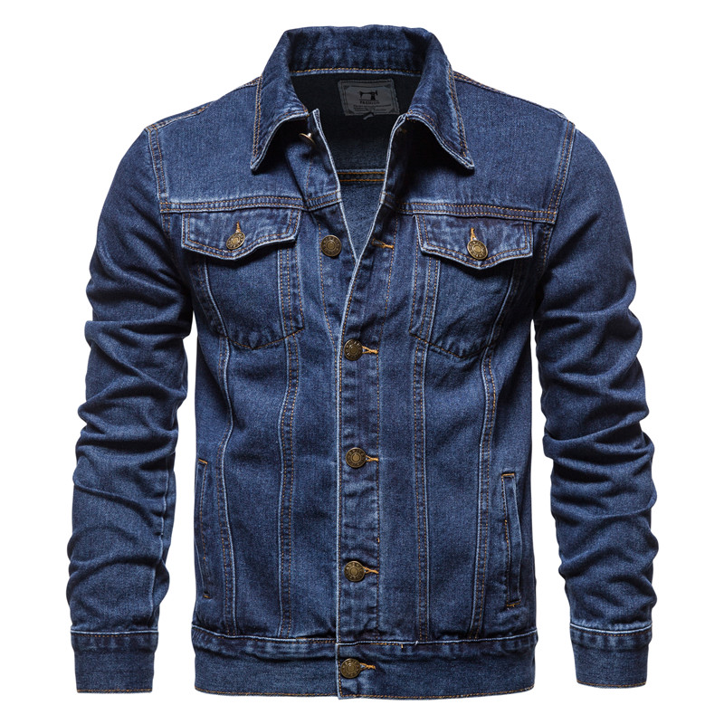2023 herbst Männer Feste Denim – Mens Fashion Denim Jacket Bewertung und Preis