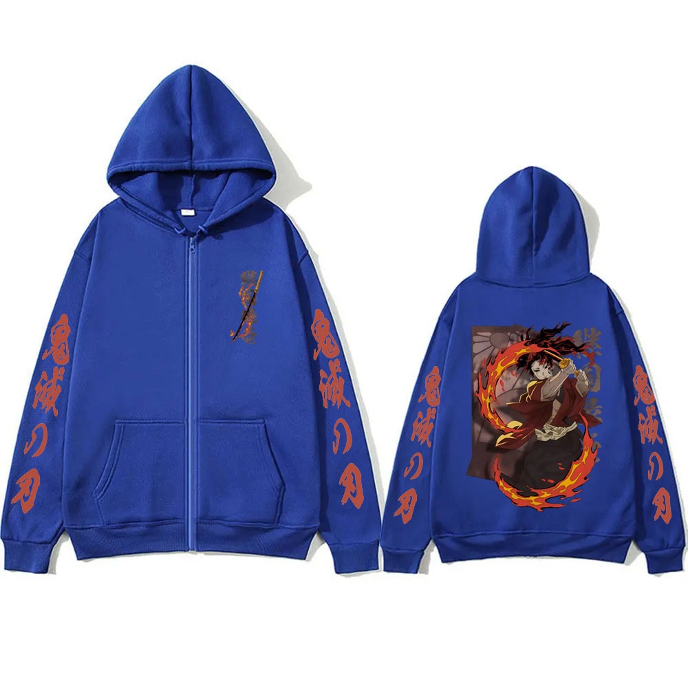 Neue Demon Slayer Tsugikuni Yo – Mens Fashion Zip Up Hoodies Bewertung und Preis