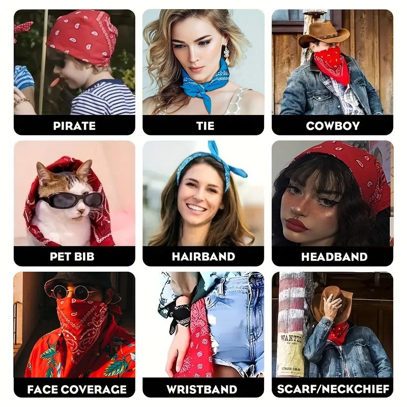 Unisex Bandana für Männer und  – Men'S Fashion Head Scarf Bewertung und Preis