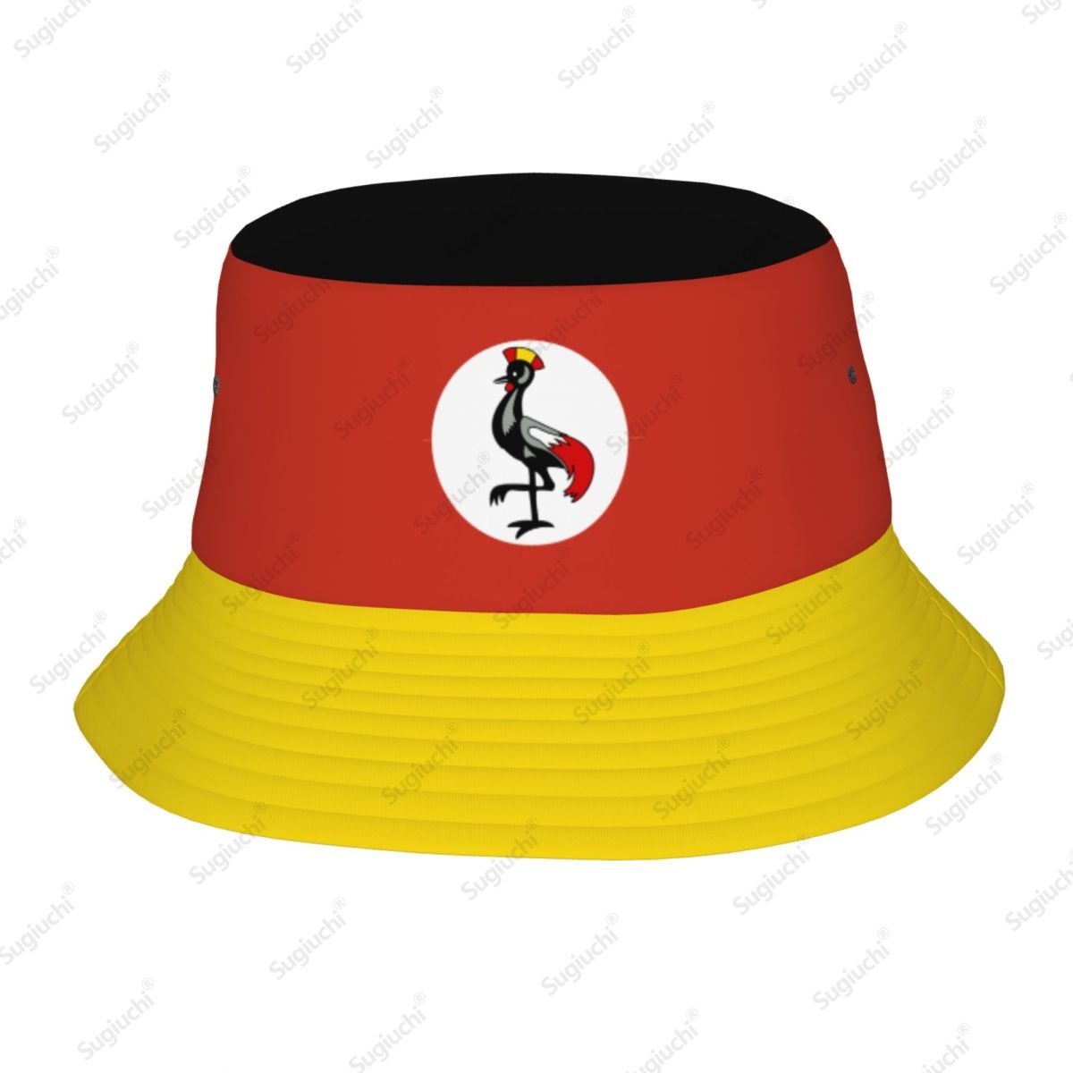 2025, Uganda, 3D-Flagge, für M – Mens Fashion Bucket Hat Bewertung und Preis