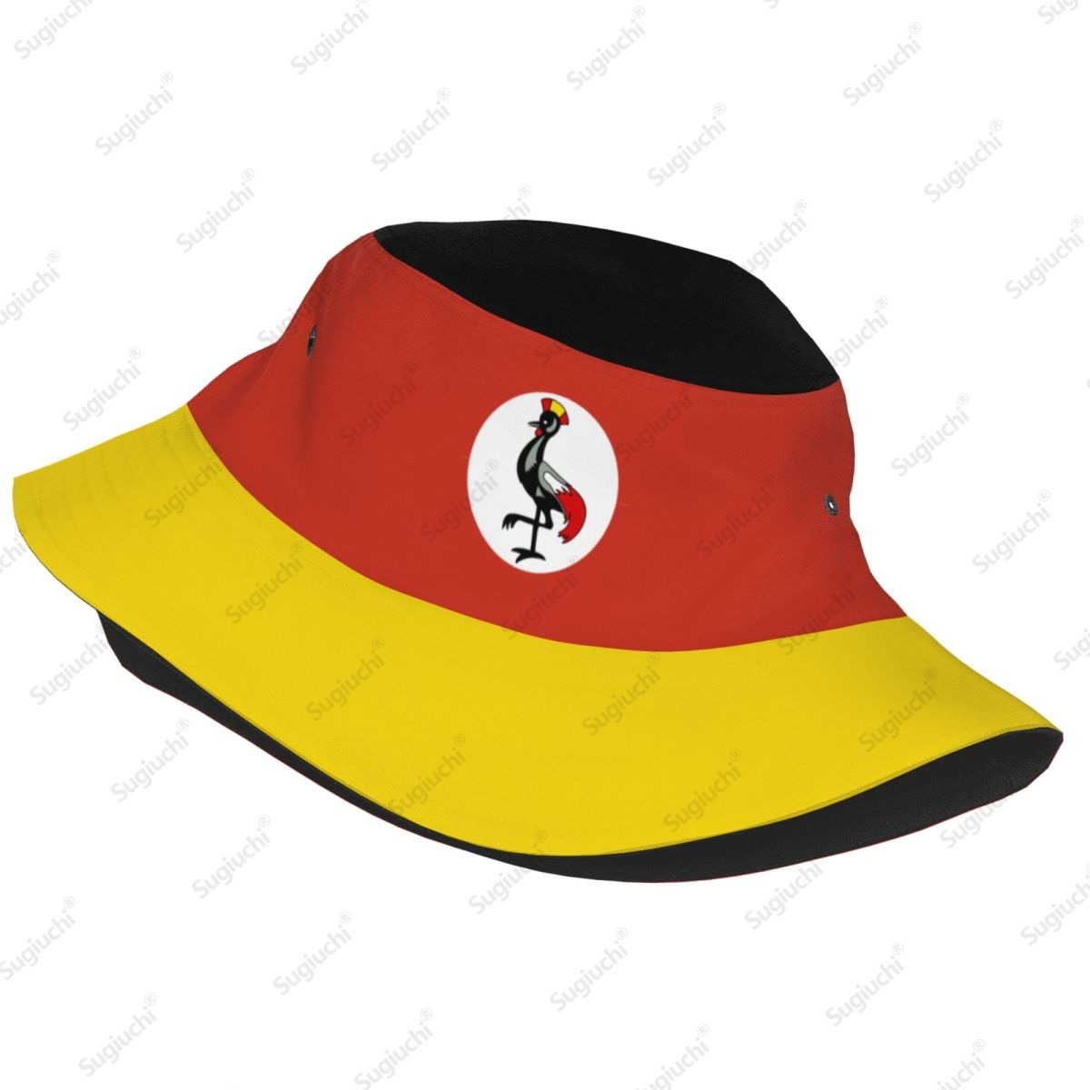 2025, Uganda, 3D-Flagge, für M – Mens Fashion Bucket Hat Bewertung und Preis